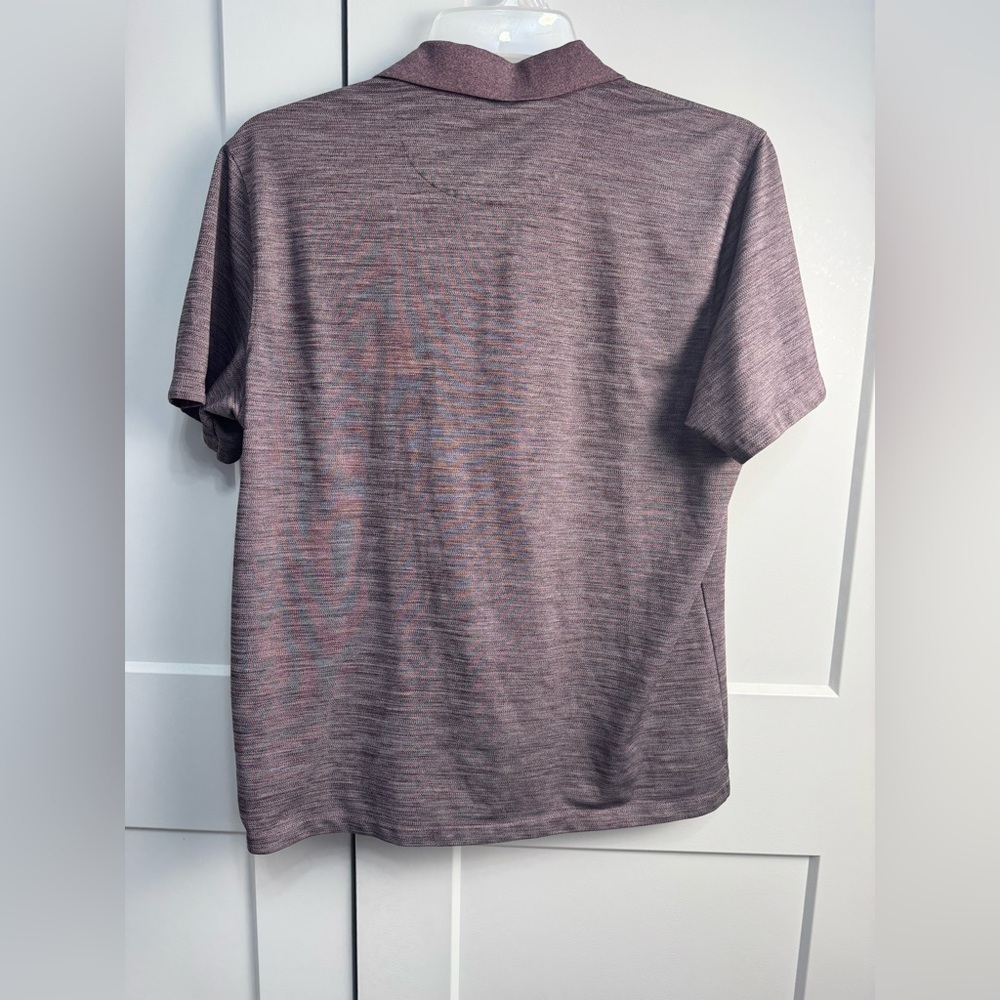 UNTUCKit Men's Short Sleeve Polo Shirt Hannifer 40495 Purple Size Large - Picture 5 of 7